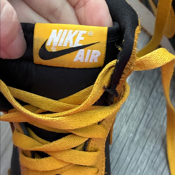 Nike Black and Yellow High-Top Sneakers - youth - Picture 9 of 10